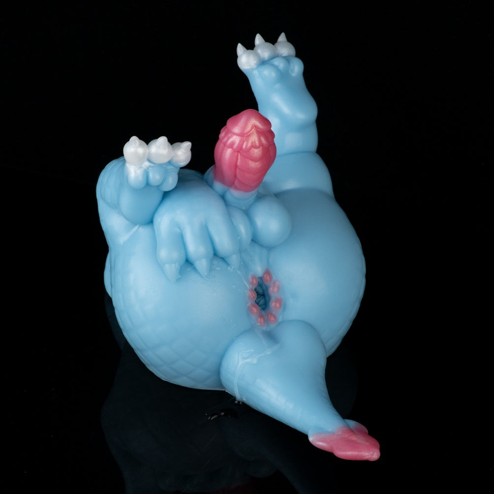 Azure Dragon 2-in-1 Fantasy Torso — Dragon Scale Dildo & Alien Pocket Pussy by Domlust