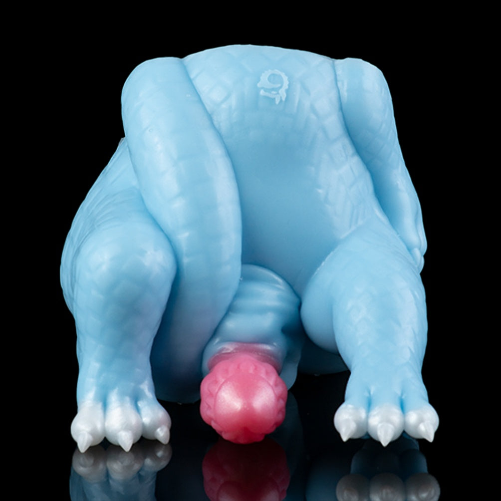 Azure Dragon 2-in-1 Fantasy Torso — Dragon Scale Dildo & Alien Pocket Pussy by Domlust