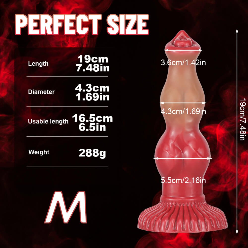 9 Inch Fantasy Dog Knot Dildo - Tarisss Sex Toy Store