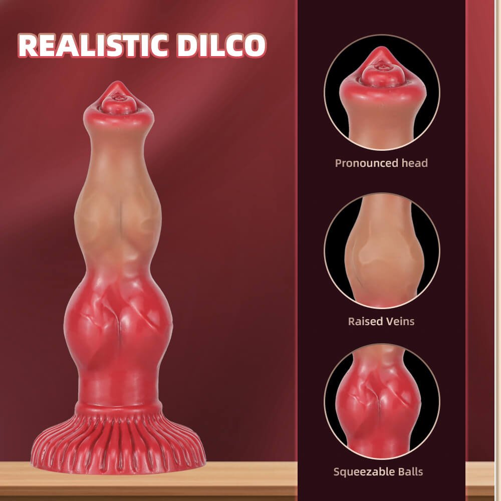 9 Inch Fantasy Dog Knot Dildo - Tarisss Sex Toy Store
