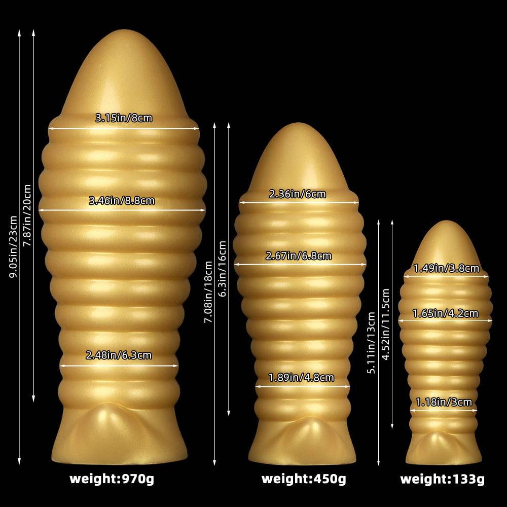 9 Inch Huge Silicone Threaded Butt Plug - Tarisss Sex Toy Store