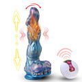 9 Inch Silicone Wolf Thrusting Dildo with Remote Control Vibrating - Tarisss Sex Toy Store