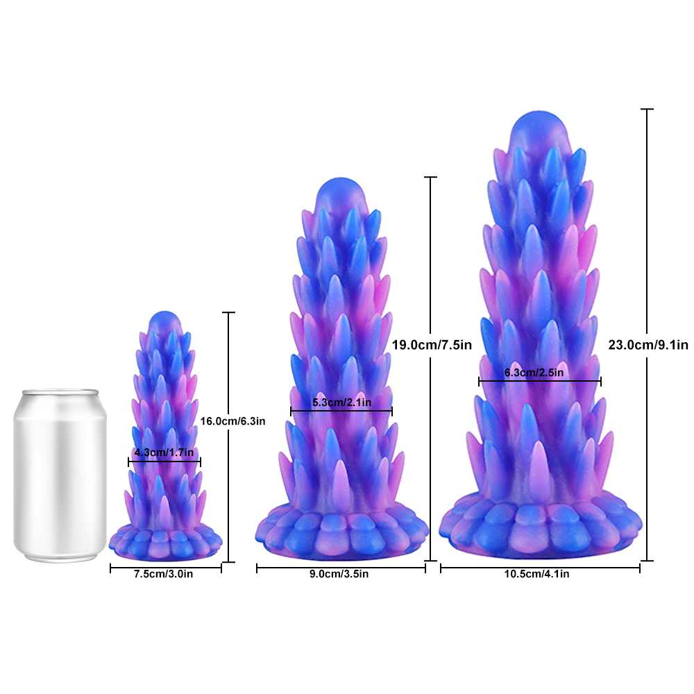 Burr - Spiked Dildo - Silicone Dildo - Huge Anal Dildo