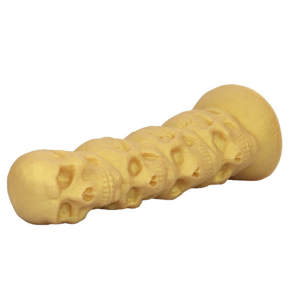 Domlust Skull Stacked Fist Dildo | 4-Skull Anal Beads Giant Silicone Toy for Extreme Stretch
