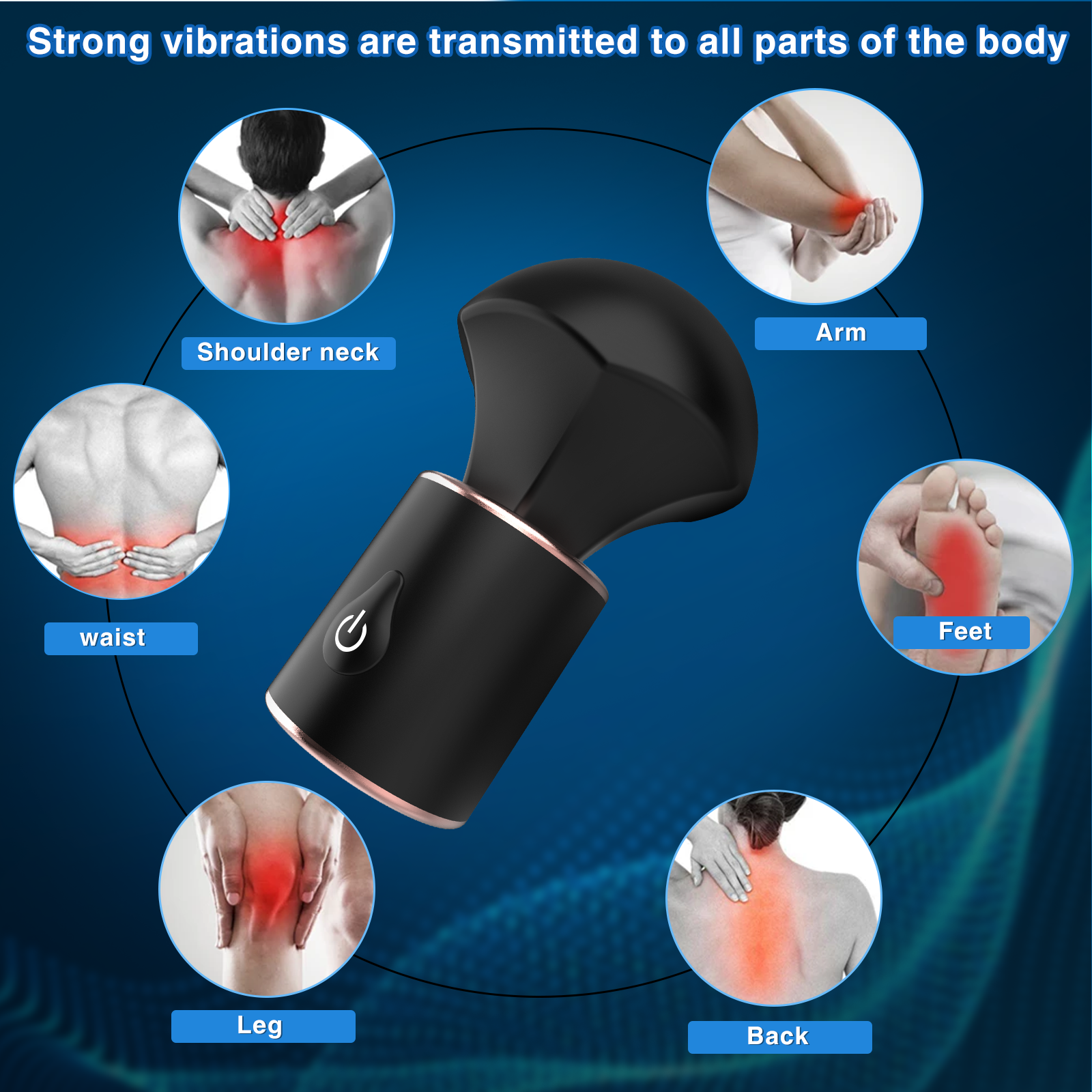 E-stim Magic Wand Vibrator - Pocket Clitoral Nipple Stimulator Sex Toys for Women Men