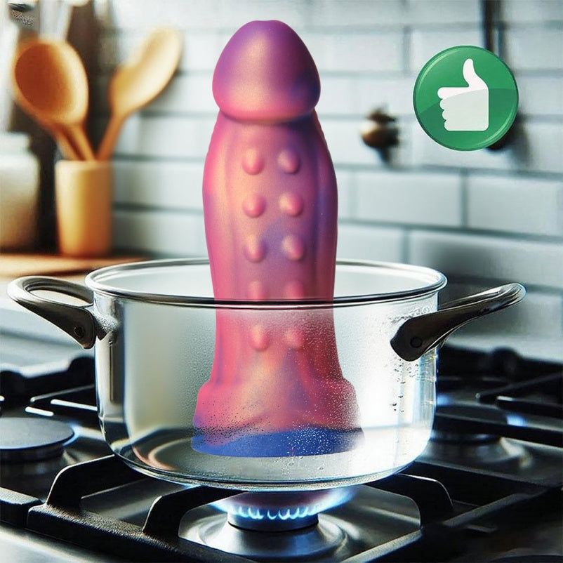 Tentacle Fantasy Dildo | Blue Gradient Platinum Silicone with Suction Cup
