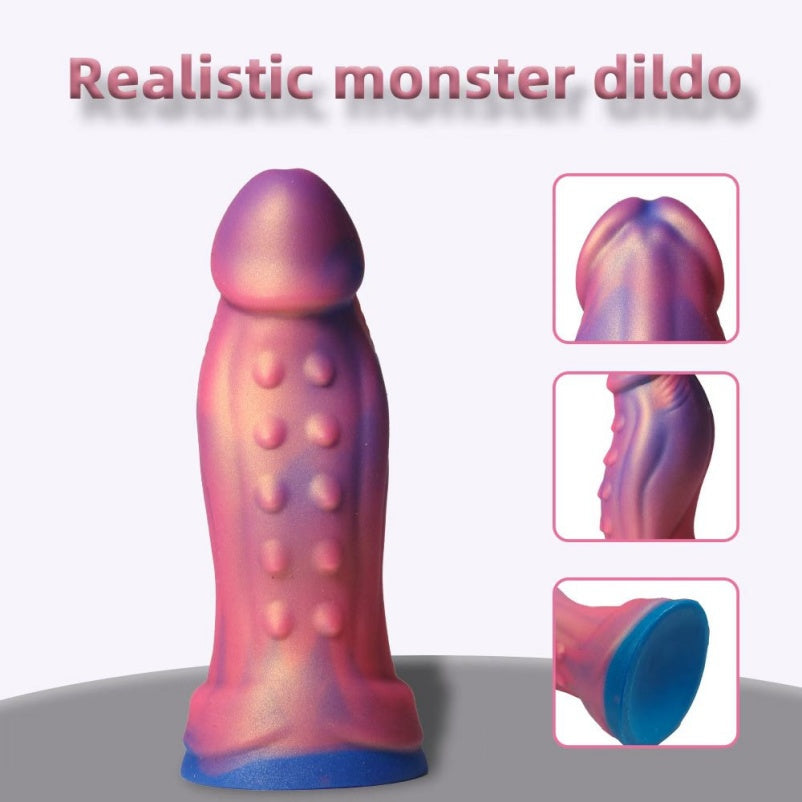 Tentacle Fantasy Dildo | Blue Gradient Platinum Silicone with Suction Cup
