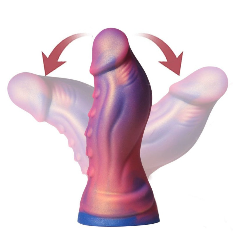 Tentacle Fantasy Dildo | Blue Gradient Platinum Silicone with Suction Cup