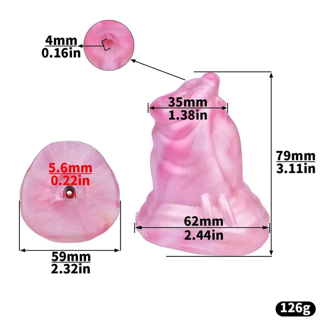 Fantasy Chastity Silicone Head – M6 Base Compatible Attachment