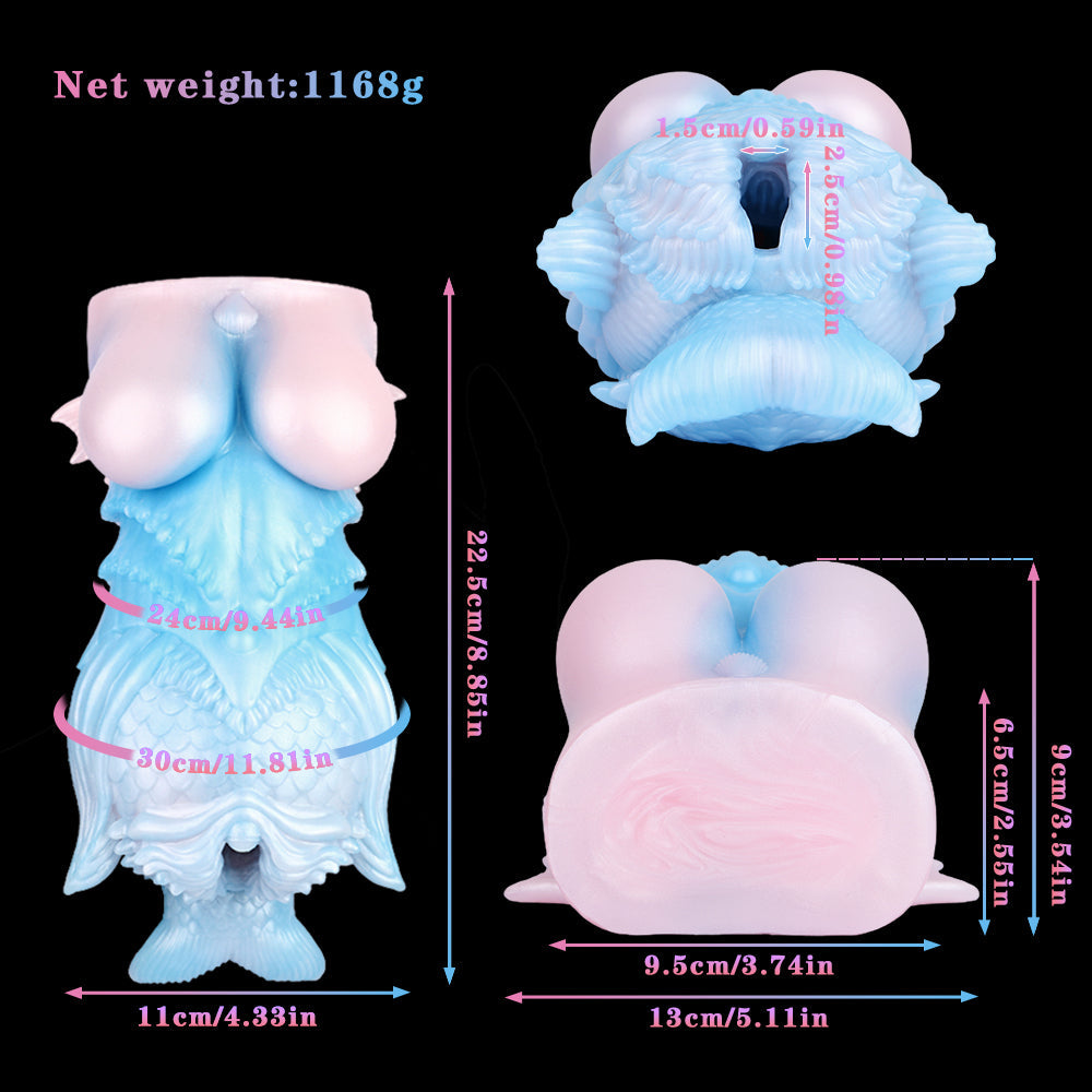 Mermaid Pocket Pussy — Mythical Scale-Sculpted Silicone Masturbator | Domlust Beast Sex