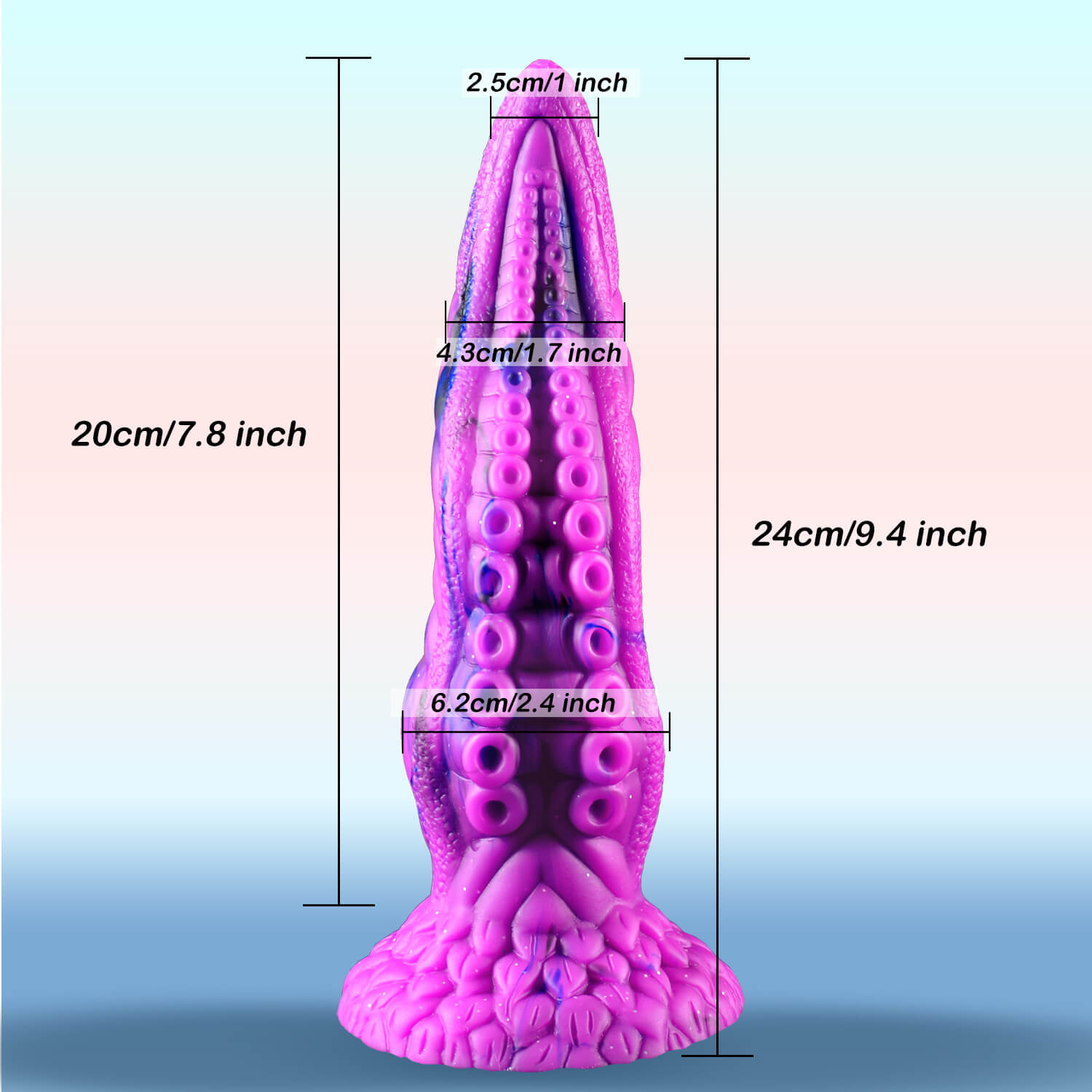 9.4 Inch Fantasy Alien Octopus Tentacle Dildo - Tarisss Sex Toy Store