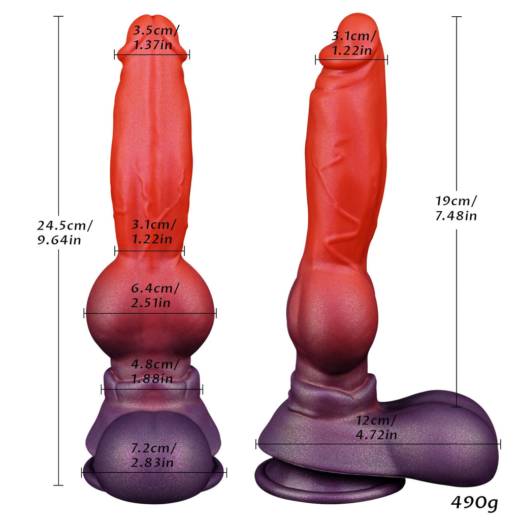 9.64 Inch Dual-Color Realistic Dildo with Suction Cup - Tarisss Sex Toy Store