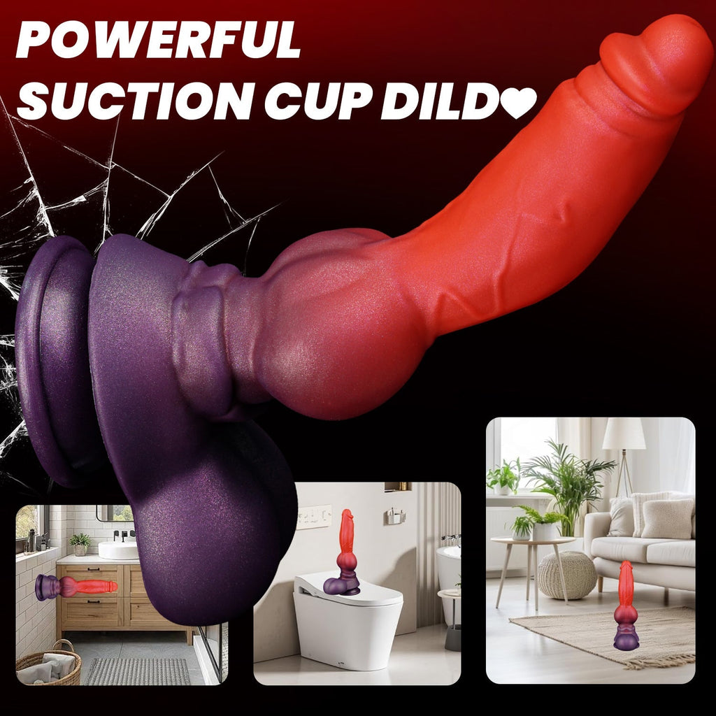 9.64 Inch Dual-Color Realistic Dildo with Suction Cup - Tarisss Sex Toy Store