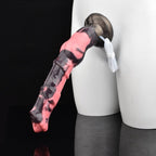 Domlust Monster Horse Dildo – Platinum Silicone Squirting Knotted Fantasy Suction Cup Sex Toy
