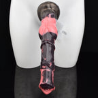 Domlust Monster Horse Dildo – Platinum Silicone Squirting Knotted Fantasy Suction Cup Sex Toy