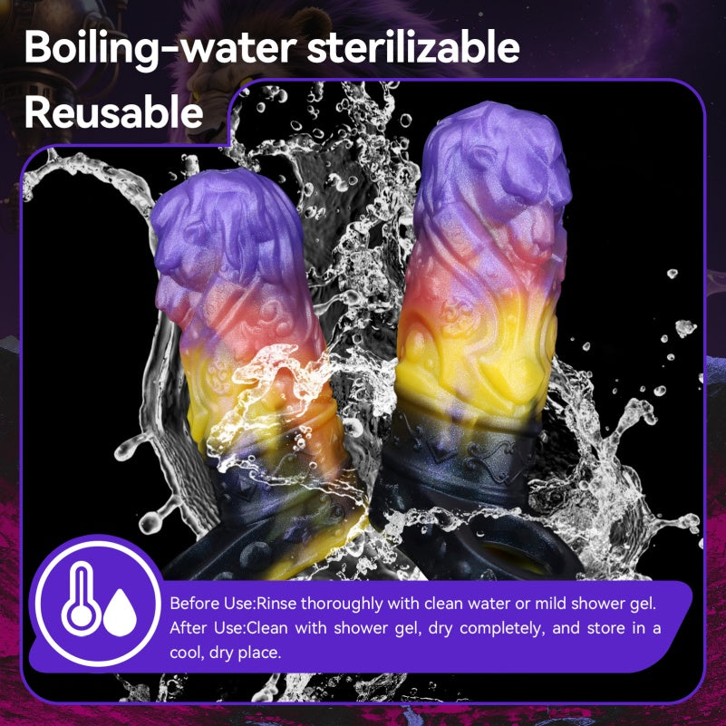 Full-Encasing Fantasy Silicone Penis Sleeve – 5-Inch Male Cock Extender & Ejaculation Control Toys