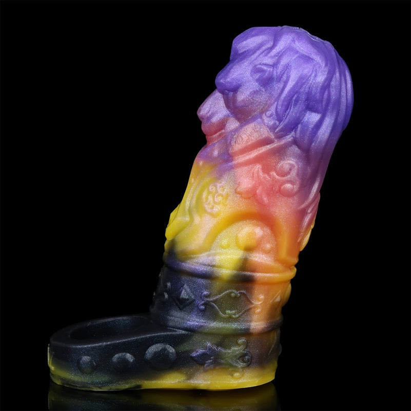Full-Encasing Fantasy Silicone Penis Sleeve – 5-Inch Male Cock Extender & Ejaculation Control Toys
