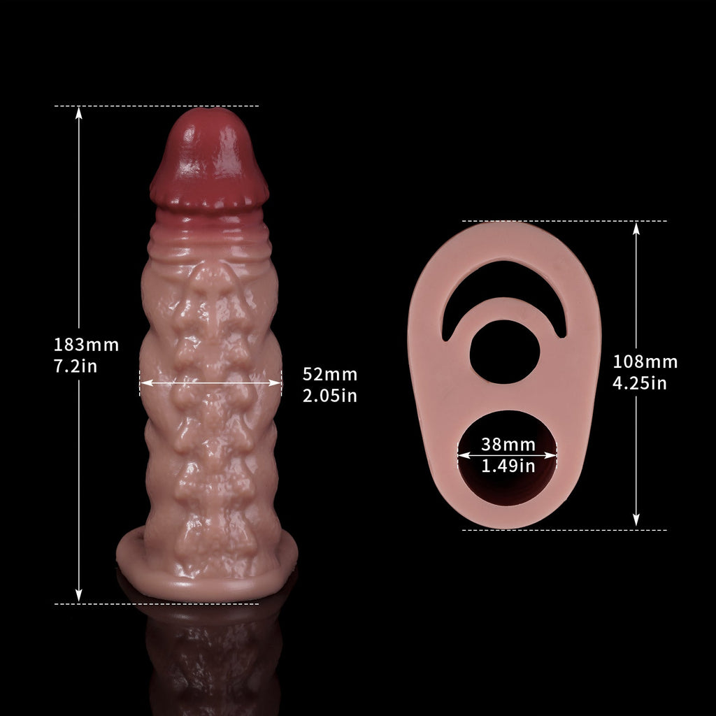 Luminous Dragon Cock Sleeve - Premium Silicone Penissleeve Extender Sex Toy for Men