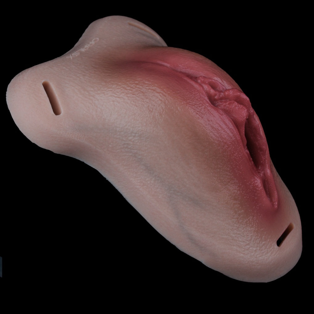 Soft Flesh Silicone Fake Pussy Strap-On Pants – Ultra-Realistic Wearable Vagina for Femboys & Gay Couples | Domlust