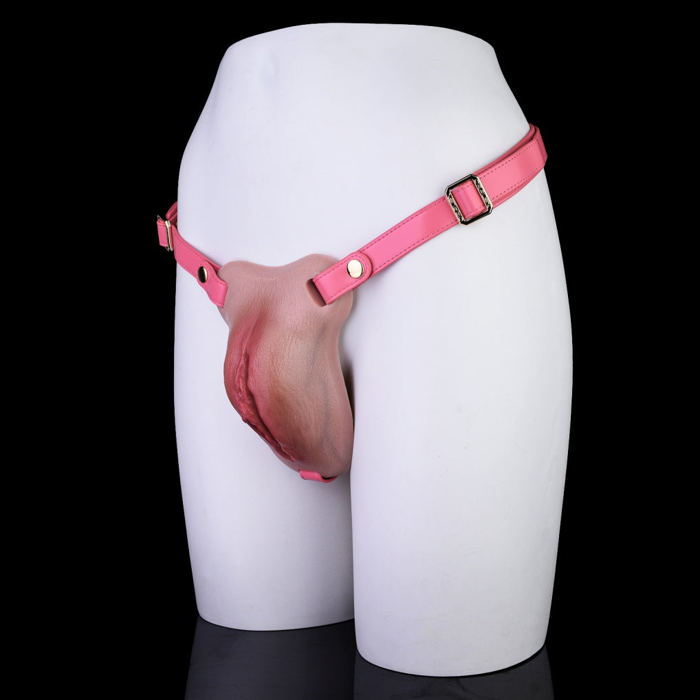 Soft Flesh Silicone Fake Pussy Strap-On Pants – Ultra-Realistic Wearable Vagina for Femboys & Gay Couples | Domlust