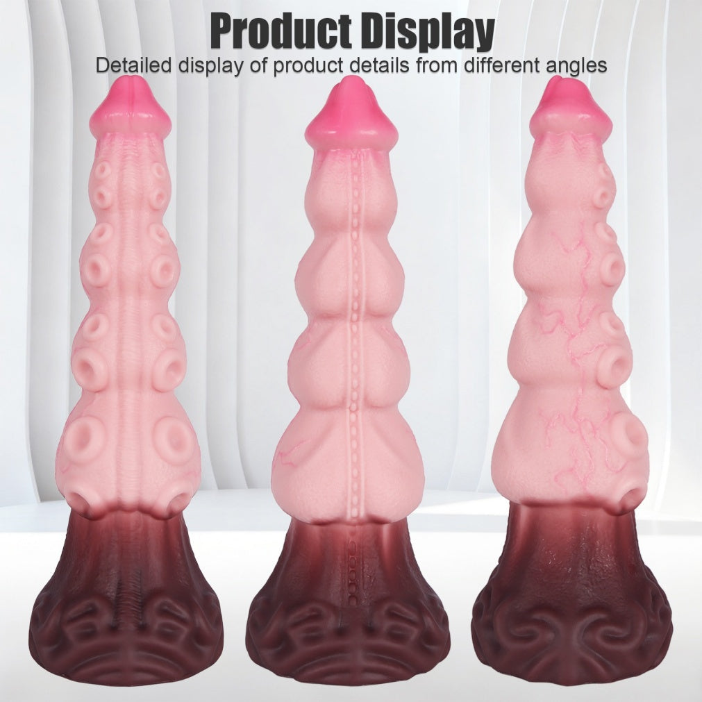 Alien Tentacle Monster Dildo – Platinum Silicone Fantasy Fetish Toy with Suction Cup | Domlust