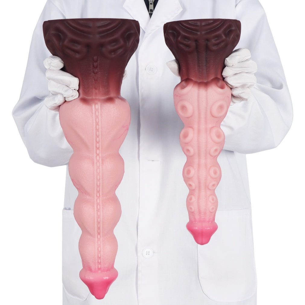 Alien Tentacle Monster Dildo – Platinum Silicone Fantasy Fetish Toy with Suction Cup | Domlust