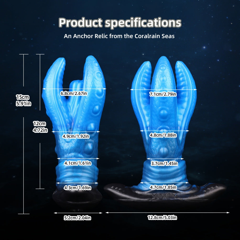 Fantasy Silicone Monster Tentacle Dildo Butt Plug – Strap-on Harness Sex Toy for Women