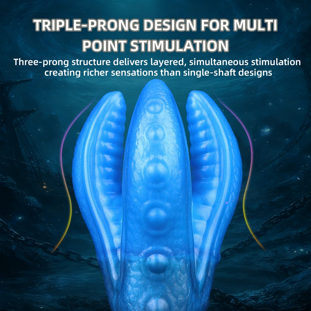 Fantasy Silicone Monster Tentacle Dildo Butt Plug – Strap-on Harness Sex Toy for Women