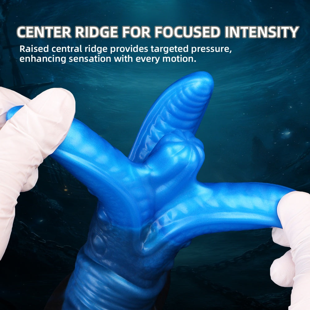 Fantasy Silicone Monster Tentacle Dildo Butt Plug – Strap-on Harness Sex Toy for Women