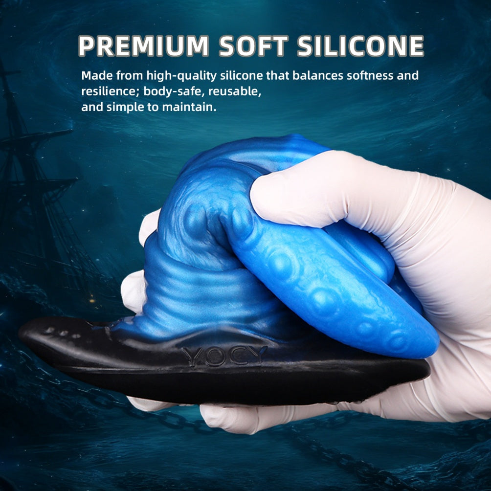 Fantasy Silicone Monster Tentacle Dildo Butt Plug – Strap-on Harness Sex Toy for Women