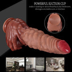 Alien Monster Fist Dildo – Platinum Silicone Huge Dildo with Gripping Hands Base | S to XXL
