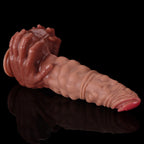Alien Monster Fist Dildo – Platinum Silicone Huge Dildo with Gripping Hands Base | S to XXL