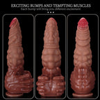 Alien Monster Fist Dildo – Platinum Silicone Huge Dildo with Gripping Hands Base | S to XXL