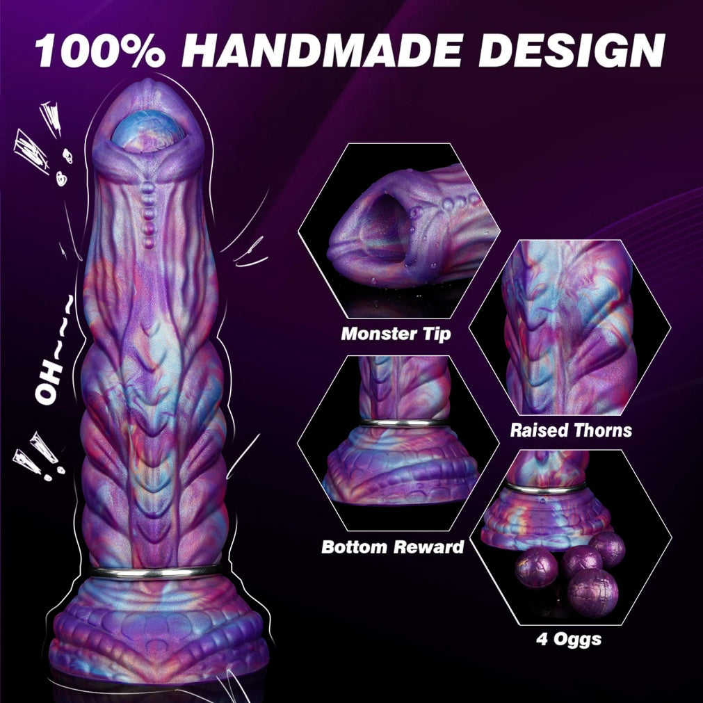 Xenomorph Ovipositor Dildo with 4 Silicone Eggs – Alien Egg-Laying Fetish Toy | Domlust