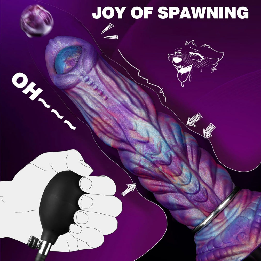 Xenomorph Ovipositor Dildo with 4 Silicone Eggs – Alien Egg-Laying Fetish Toy | Domlust