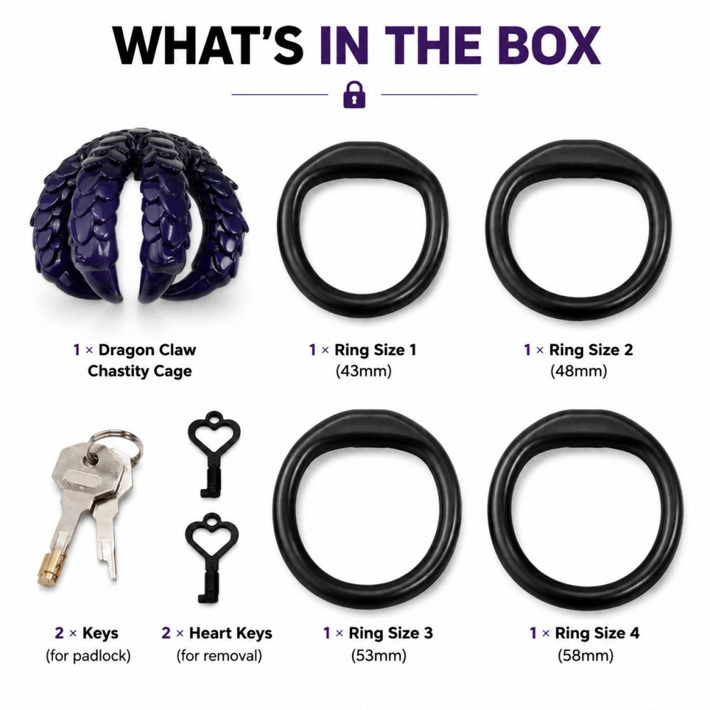 Dragon Claw Chastity Cage