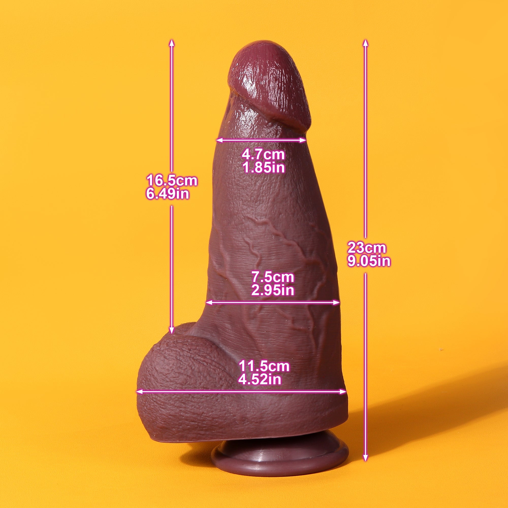 Big Girth Realistic Anal Dildo Butt Plug - Huge Silicone Suction Cup Female Sex Toy