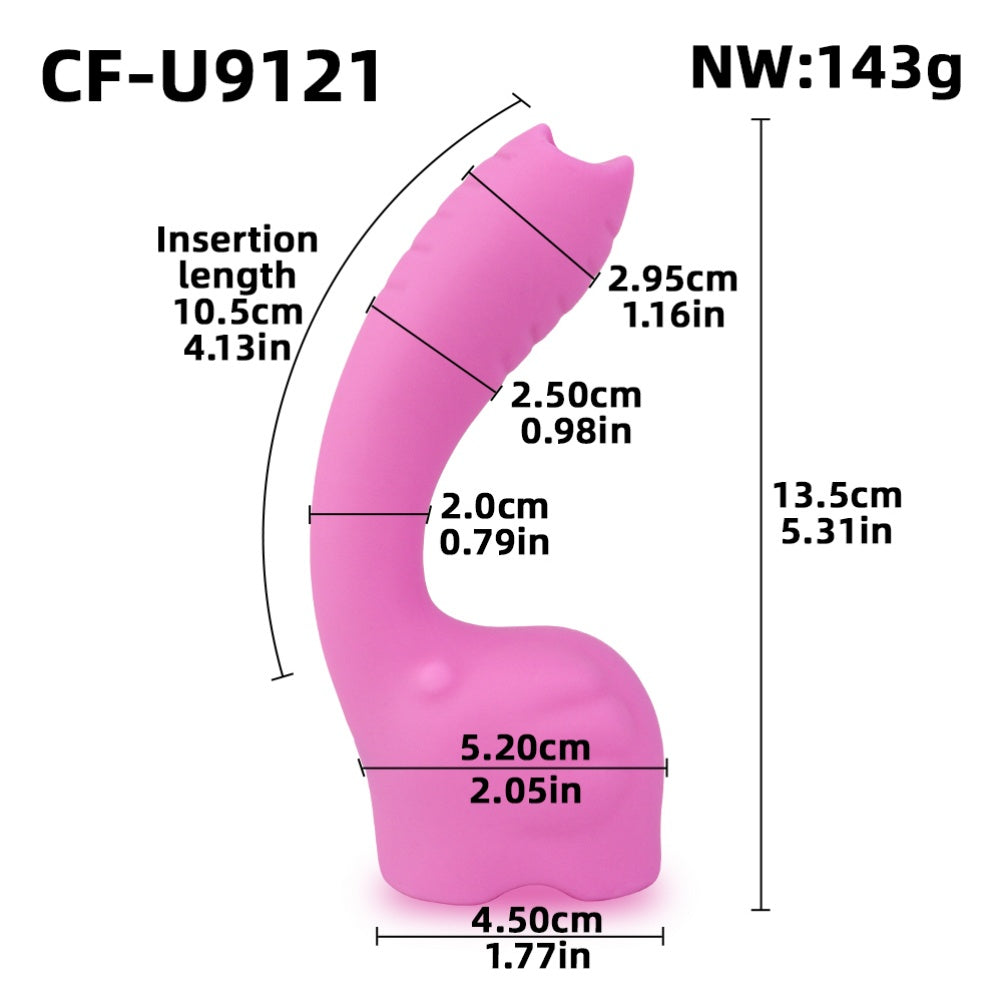 ELI Elephant Silicone Wand Vibrator-Orgasmic Massage & G-Spot Sex Toy for Women Masturbating