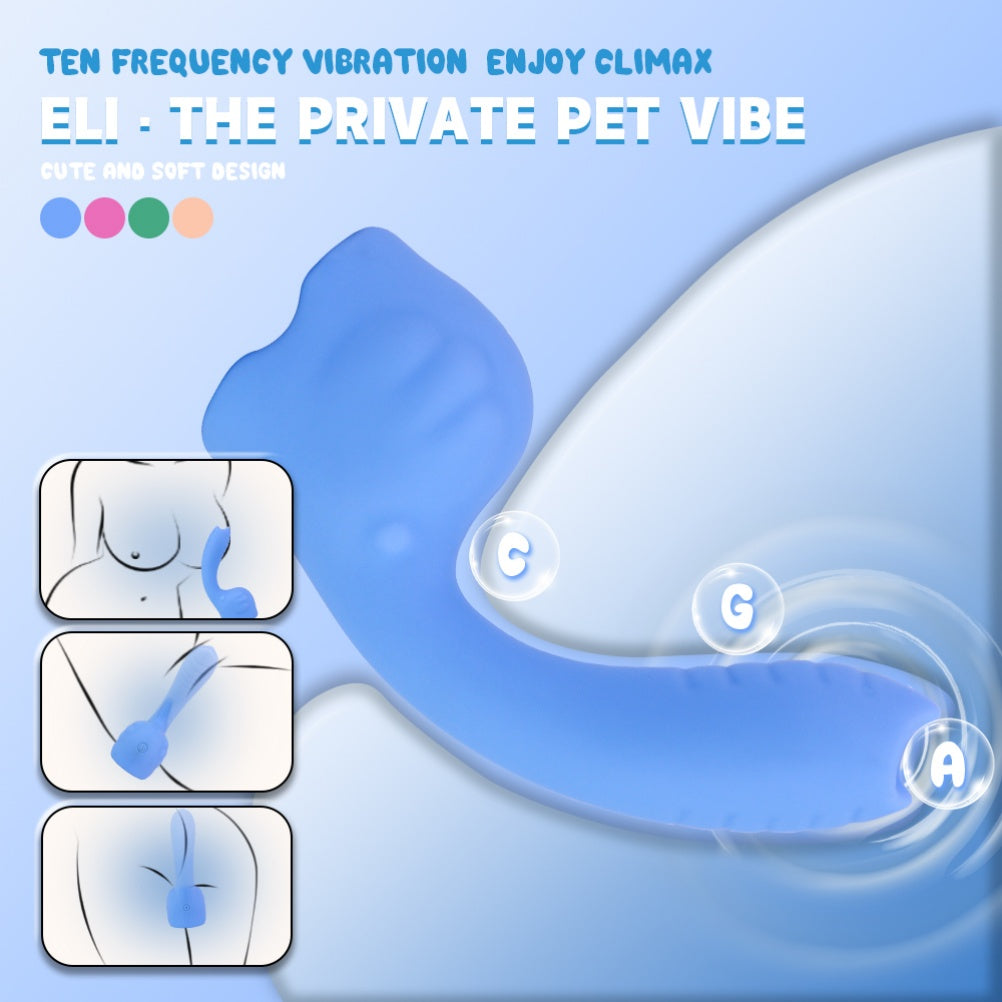 ELI Elephant Silicone Wand Vibrator-Orgasmic Massage & G-Spot Sex Toy for Women Masturbating