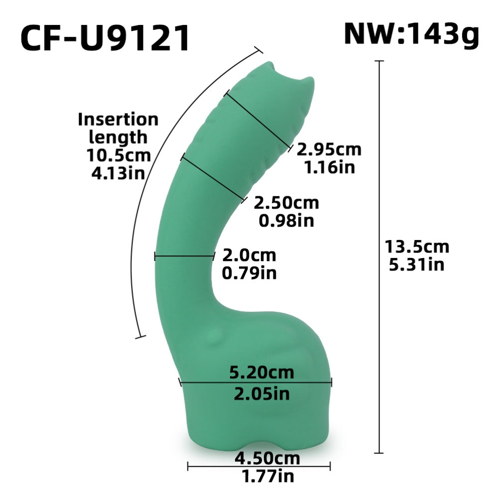 ELI Elephant Silicone Wand Vibrator-Orgasmic Massage & G-Spot Sex Toy for Women Masturbating