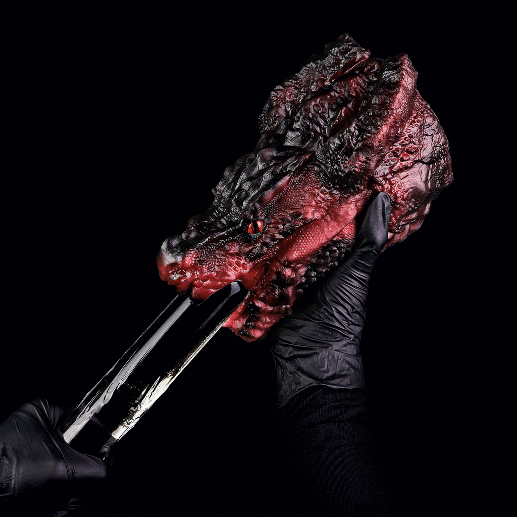 Hell Demon Dragon Head Fantasy Sex Doll – Silicone Alien Masturbating Pussy for Simulated Blowjobs