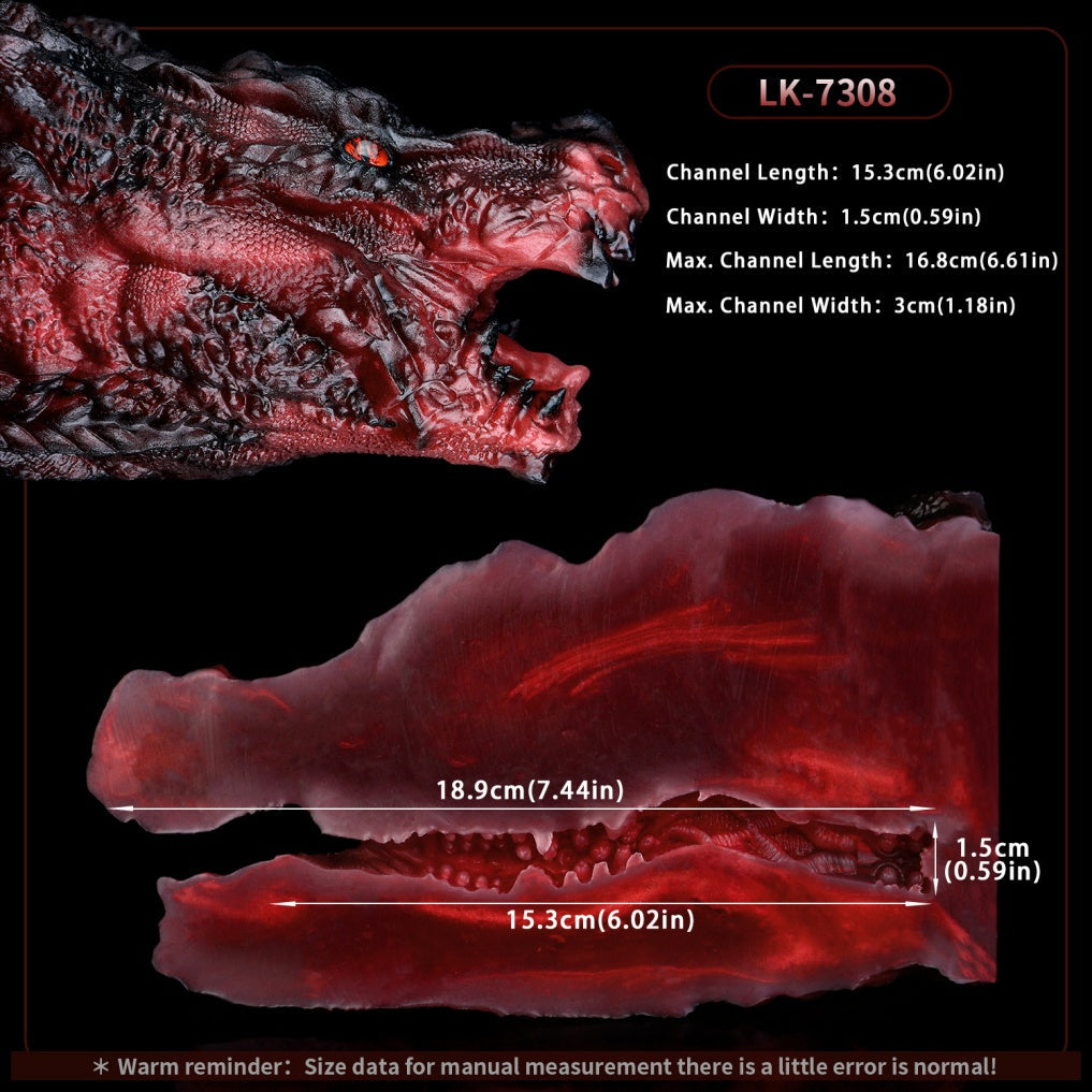 Hell Demon Dragon Head Fantasy Sex Doll – Silicone Alien Masturbating Pussy for Simulated Blowjobs