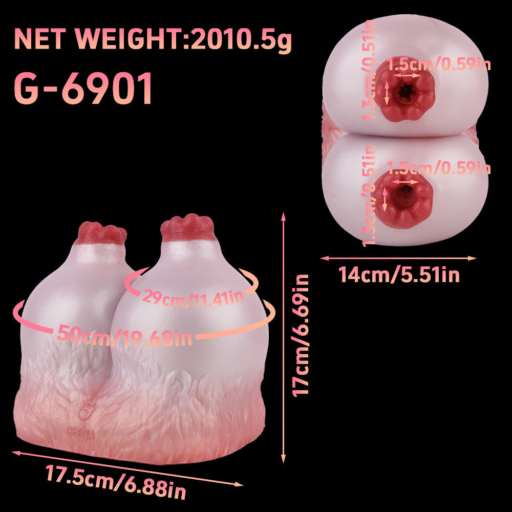 Goat Milk Fantasy Sex Doll – Sheep Breast Dual-Action Penis Masturbator Ma Sex Toy