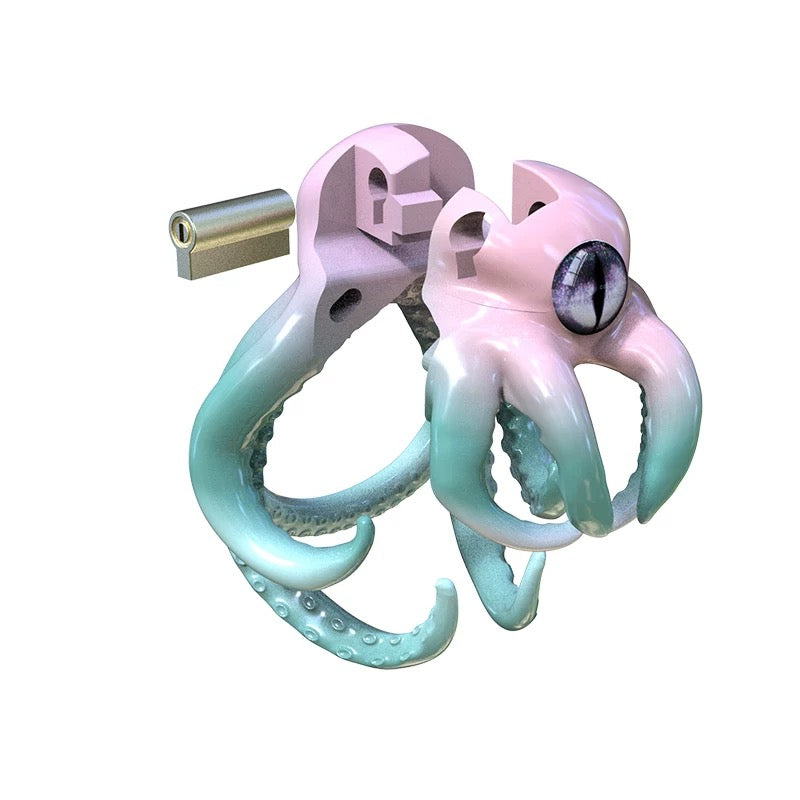 Octopus Kraken Chastity Cage – Tentacle Fantasy Male Chastity Device (44mm / 48mm)