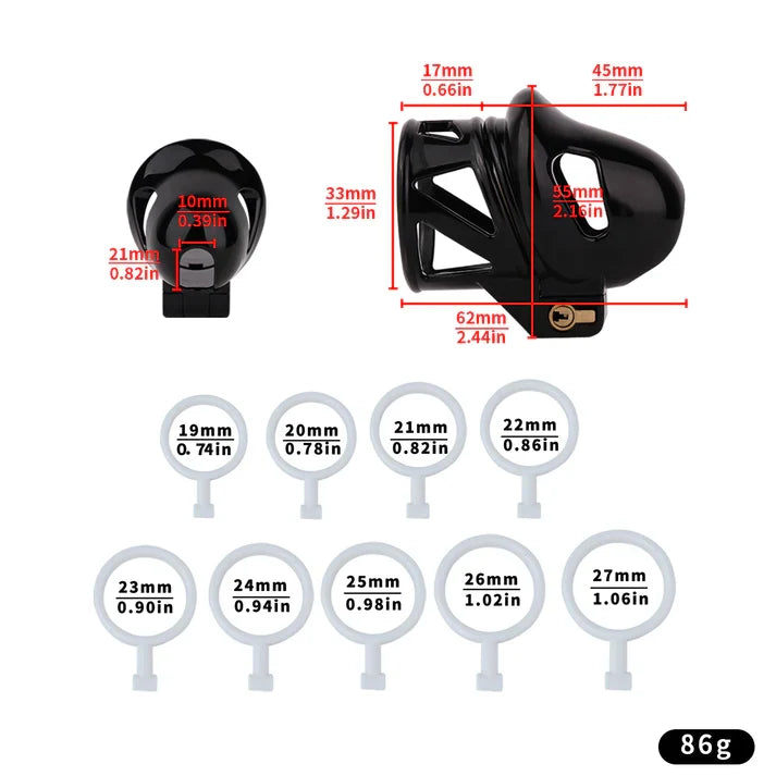 ABS Resin Shaft-Only Chastity Cage