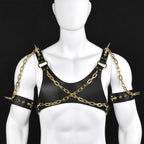 Leather Top Bettie Bondage Corset - Strap-on Male Training BDSM Toy