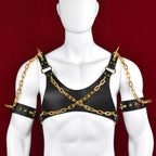 Leather Top Bettie Bondage Corset - Strap-on Male Training BDSM Toy