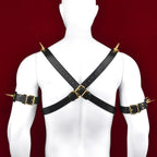 Leather Top Bettie Bondage Corset - Strap-on Male Training BDSM Toy