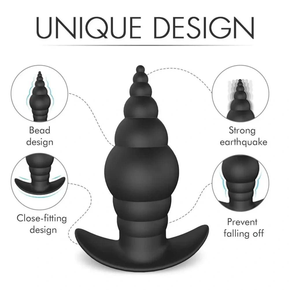 Christmas Tree Vibrating Bullet Anal Plug - Remote Control Prostate Massage Finger Vibrator
