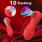Clit Sucking Vibrator & Magic Wand - Dual-Action Orgasm for Her Pleasure